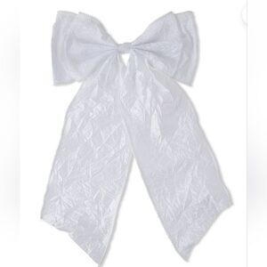 White Crepe Pearl Decorative Bow , 20", by My Texas House, New